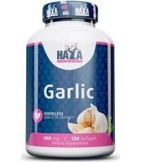 Haya Labs Odorless Garlic (Bekvapis česnakas) 120 kaps.