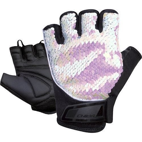 Rękawice fitness Chiba 40968 Lady Glamour (jasnoróżowe)