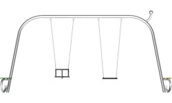 Podwójna huśtawka na plac zabaw Inter-Play Eniro 3