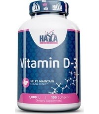 Haya Labs Witamina D-3, 100 kaps.