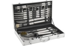 Zestaw narzędzi do grillowania Cattara - 30 elementów, aluminiowa walizka
