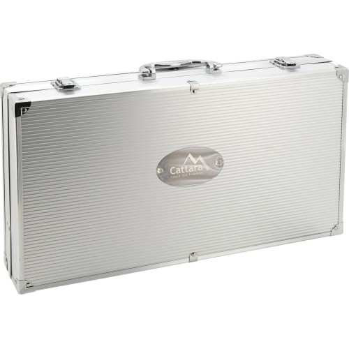 Zestaw narzędzi do grillowania Cattara - 30 elementów, aluminiowa walizka