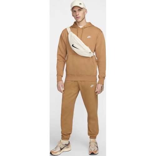 Nike Džemperis Vyrams Nsw Club Hoodie Po Bb Fleece Brown BV2654 224