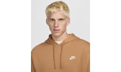 Nike Džemperis Vyrams Nsw Club Hoodie Po Bb Fleece Brown BV2654 224