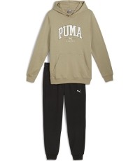 Puma Sportinis Kostiumas Vyrams Squad Hooded Beige Black 681901 67