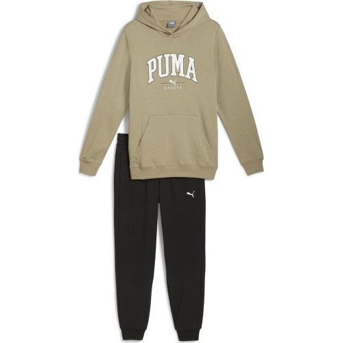 Puma Sportinis Kostiumas Vyrams Squad Hooded Beige Black 681901 67