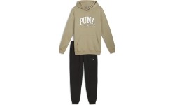 Puma Sportinis Kostiumas Vyrams Squad Hooded Beige Black 681901 67