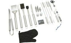 Zestaw narzędzi do grillowania Cattara - 27 elementów, etui tekstylne