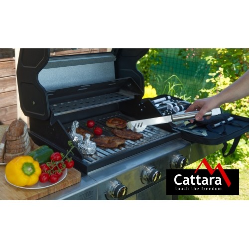 Zestaw narzędzi do grillowania Cattara - 27 elementów, etui tekstylne