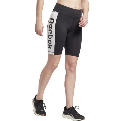Reebok szorty damskie TE Linear Logo czarne GM9091
