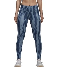 Legginsy damskie Adidas D2M HR Run, niebieskie CF4589