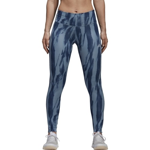 Legginsy damskie Adidas D2M HR Run, niebieskie CF4589