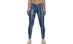 Legginsy damskie Adidas D2M HR Run, niebieskie CF4589