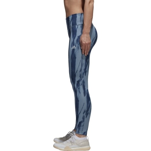 Legginsy damskie Adidas D2M HR Run, niebieskie CF4589