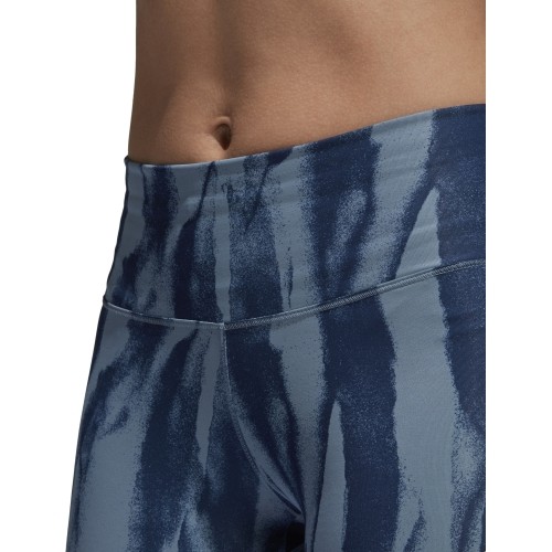 Legginsy damskie Adidas D2M HR Run, niebieskie CF4589