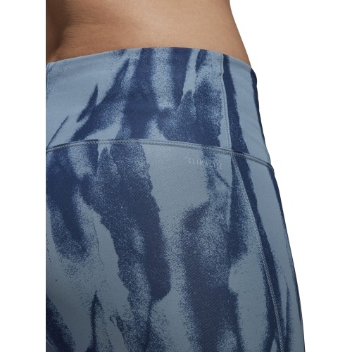Legginsy damskie Adidas D2M HR Run, niebieskie CF4589