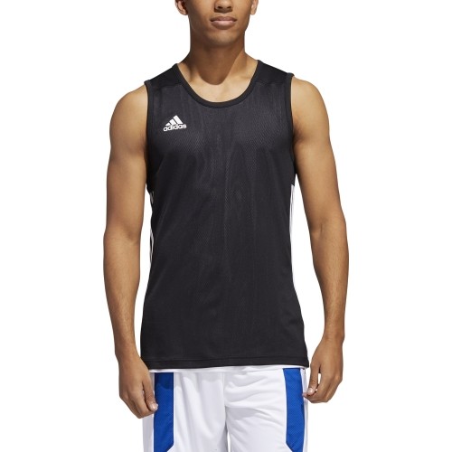 Koszulka do koszykówki Adidas 3G Spee Rev Jrs Black White DX6385