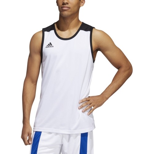 Koszulka do koszykówki Adidas 3G Spee Rev Jrs Black White DX6385