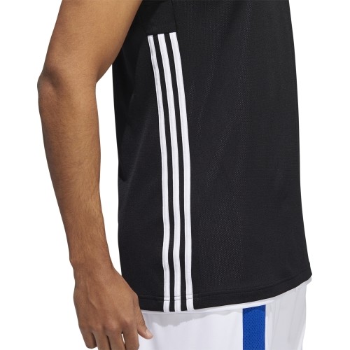 Koszulka do koszykówki Adidas 3G Spee Rev Jrs Black White DX6385