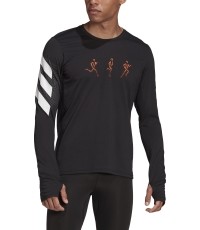 Adidas Marškinėliai Vyrams Conf Gfx Ls Black