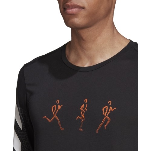 Koszulka męska Adidas Conf Gfx Ls, czarna