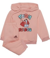 Dres dziecięcy Adidas I Over Jog FL, różowy H65815