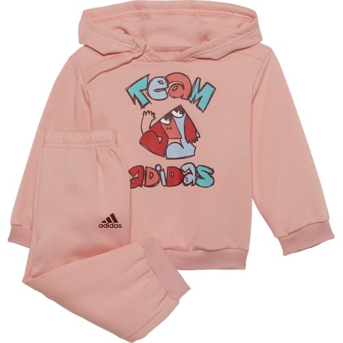 Dres dziecięcy Adidas I Over Jog FL, różowy H65815
