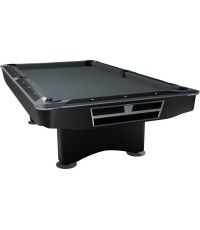 Stół bilardowy, Pool, Competition II, czarny, 9 stóp, obrus klubowy żółto-zielony