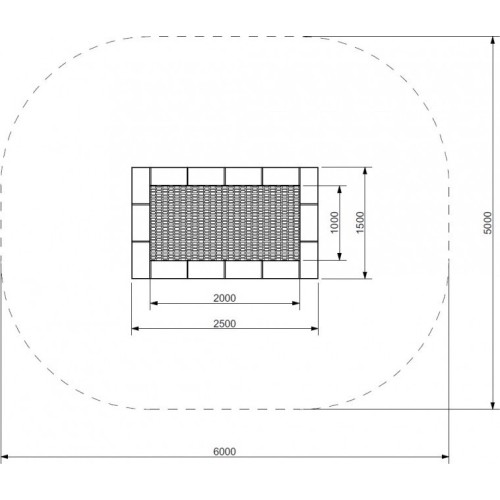 Trampolina Inter-Play Orta 150 x 250