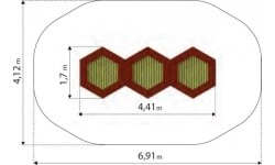 Trampolina Inter-Play Hexo 3A