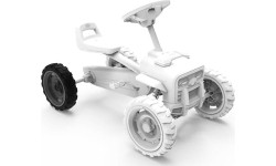 Koło 9x2 Cross - szary/czarny tył prawy