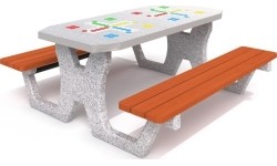 Stół betonowy do gry w Ludo Inter-Play 02