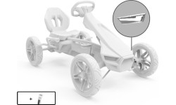 Rally - lewy reflektor wyścigowy