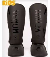 Venum Challenger Kids Shin Guards - Black/Black