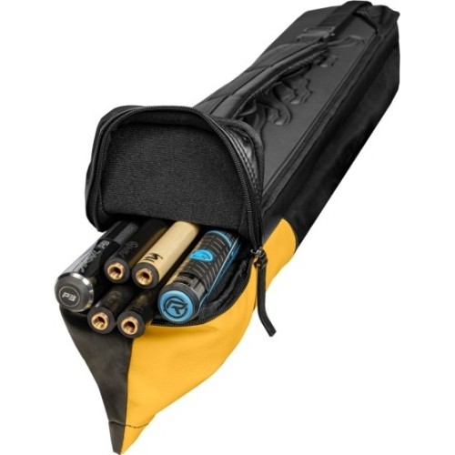 Twardy futerał na kije bilardowe, Predator Urbain, czarno-żółty, 2x4, 85 cm