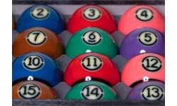 Zestaw bil bilardowych Aramith US Tournament TV Black 57,2 mm