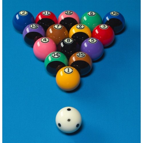 Zestaw bil bilardowych Aramith US Tournament TV Black 57,2 mm