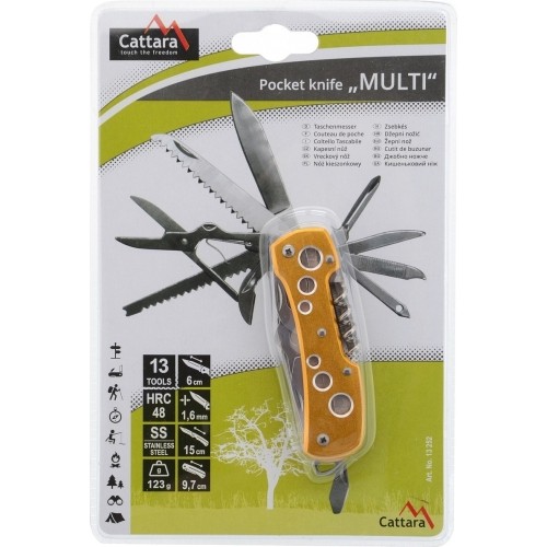 Scyzoryk Nóż turystyczny Cattara Multi 10 cm