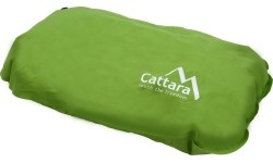 Poduszka samopompująca turystyczna podróżna Cattara - Zielona, 50 x 30 x 13 cm