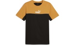Koszulka męska Puma Ess Block X Tape Black Yellow 673341 91