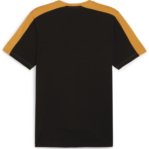 Koszulka męska Puma Ess Block X Tape Black Yellow 673341 91