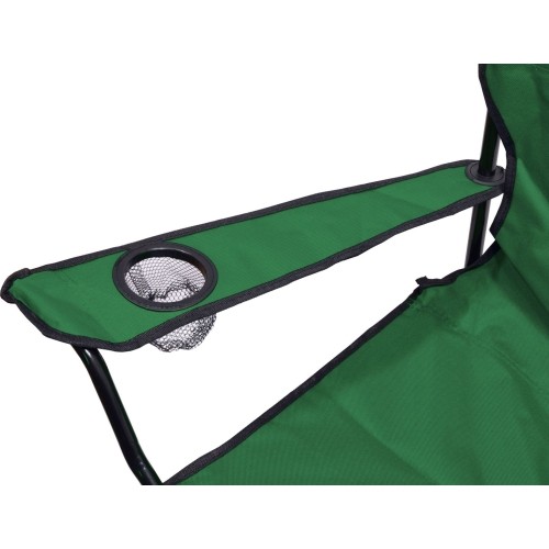 Składane krzesło turystyczne kempingowe Cattara Bari - Zielone