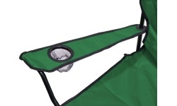 Składane krzesło turystyczne kempingowe Cattara Bari - Zielone
