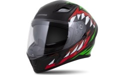 Kask motocyklowy Cassida Orbit StriX czerwony/zielony/szary/biały/czarny