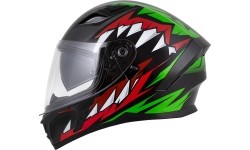 Kask motocyklowy Cassida Orbit StriX czerwony/zielony/szary/biały/czarny