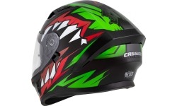 Kask motocyklowy Cassida Orbit StriX czerwony/zielony/szary/biały/czarny