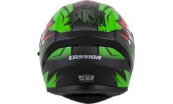 Kask motocyklowy Cassida Orbit StriX czerwony/zielony/szary/biały/czarny