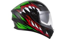 Kask motocyklowy Cassida Orbit StriX czerwony/zielony/szary/biały/czarny