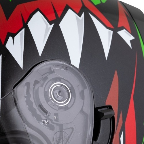 Kask motocyklowy Cassida Orbit StriX czerwony/zielony/szary/biały/czarny