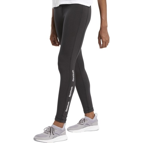 Legginsy damskie Reebok Te Linear Logo Ct czarne GH5120